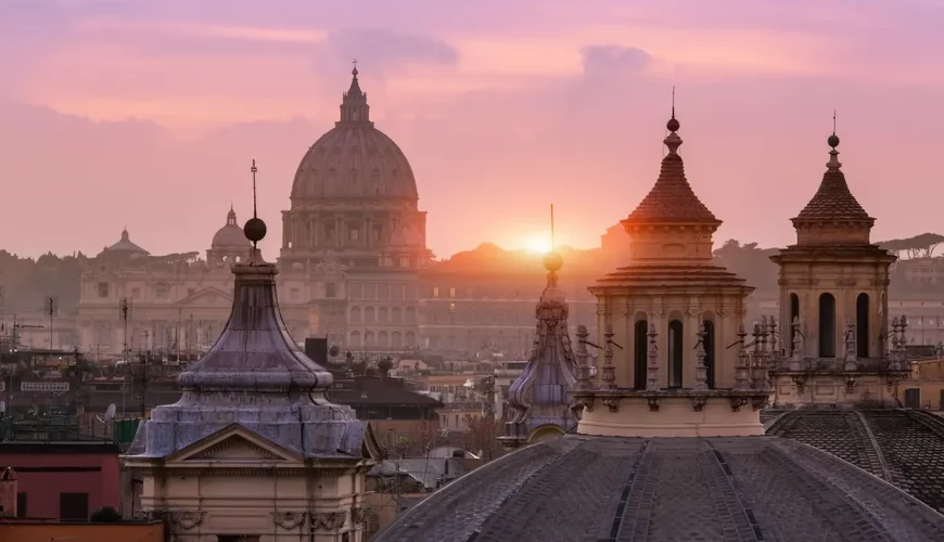 widok na bazylikę świętego piotra
